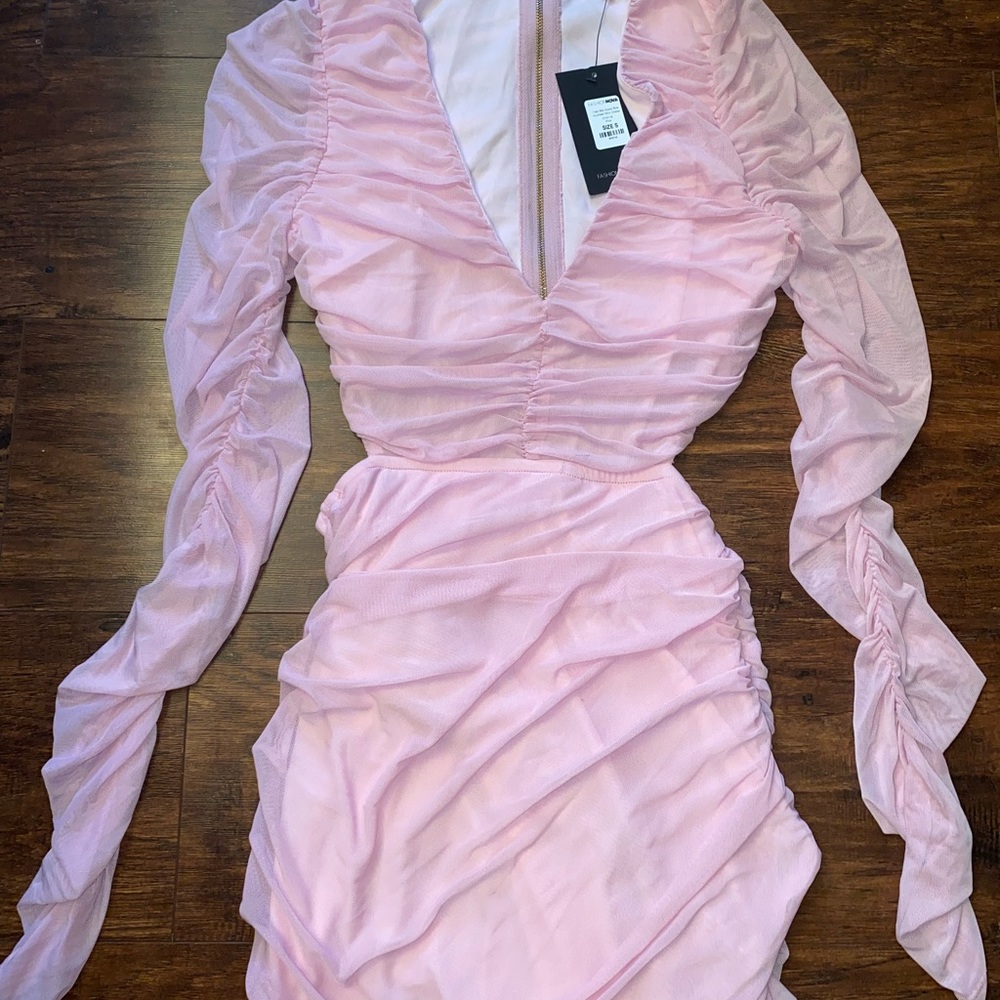 Fashion Nova pink dress